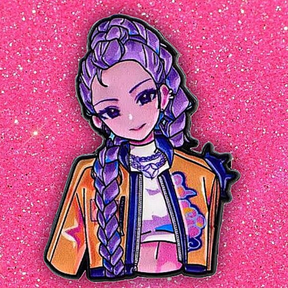 Netflix KPOP Demon Hunters Huntrix Golden Anime Style Collection Enamel Pin - Picture 3 of 10